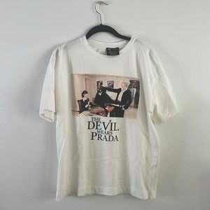 ZARA graphic devil wears prada t shirt